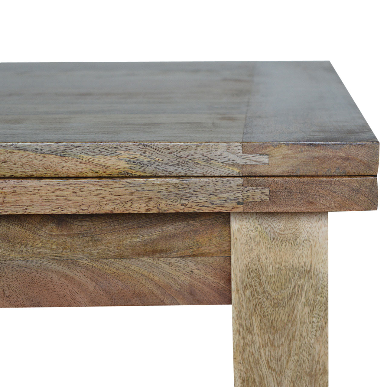 Extendable Butterfly Dining Table - Shady Oak and Ivory