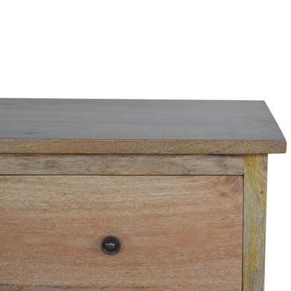 Oak-ish Solid Wood 8 Drawer Chest - Shady Oak and Ivory
