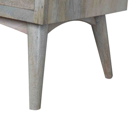 Nordic Style 2 Drawer Coffee Table - Shady Oak and Ivory