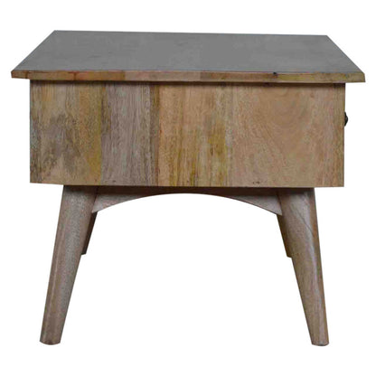 Nordic Style 2 Drawer Coffee Table - Shady Oak and Ivory