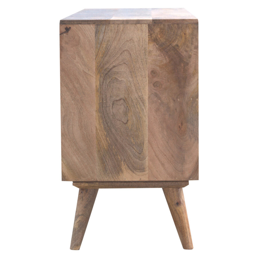 Oak-ish Multi Drawer Media Unit - Shady Oak and Ivory