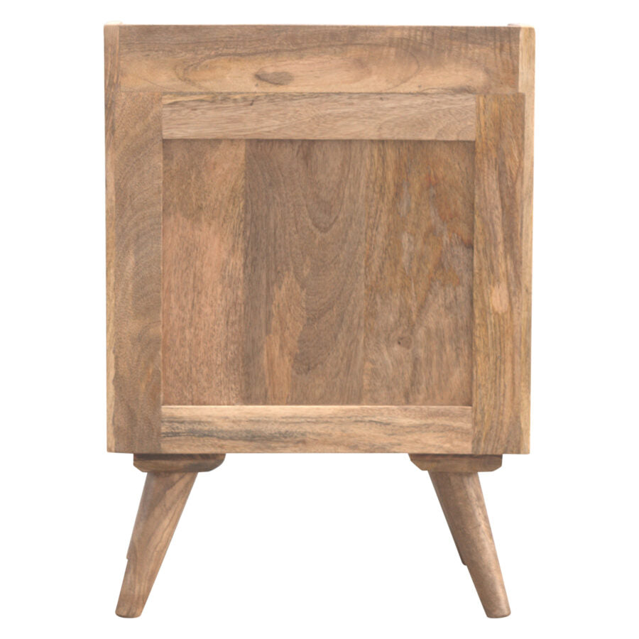3 Drawer Gallery Bedside - Shady Oak and Ivory