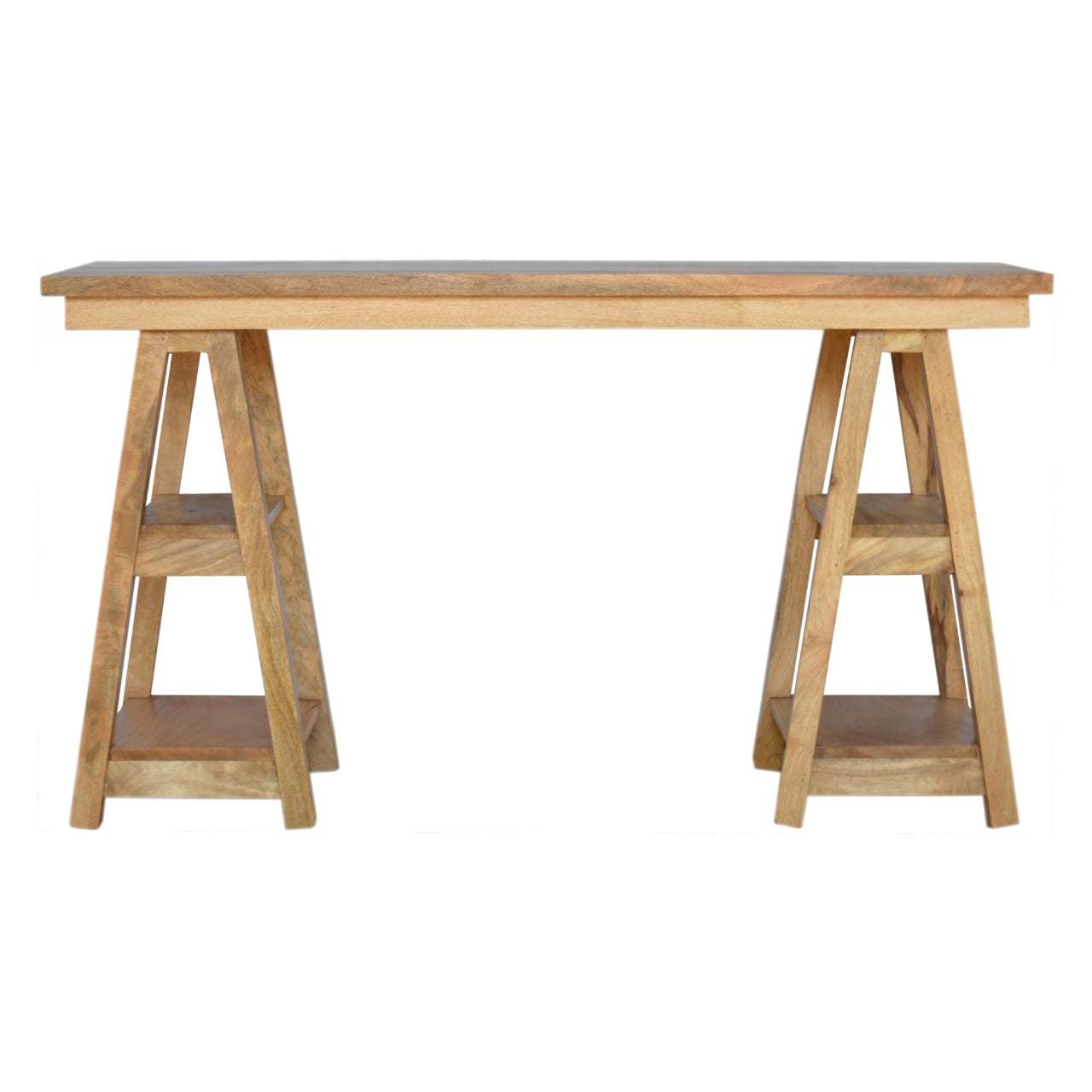 Trestle Retail Open Display Unit - Shady Oak and Ivory