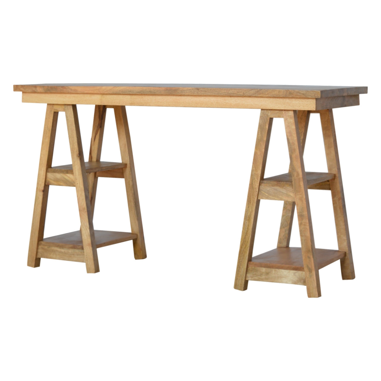Trestle Retail Open Display Unit - Shady Oak and Ivory