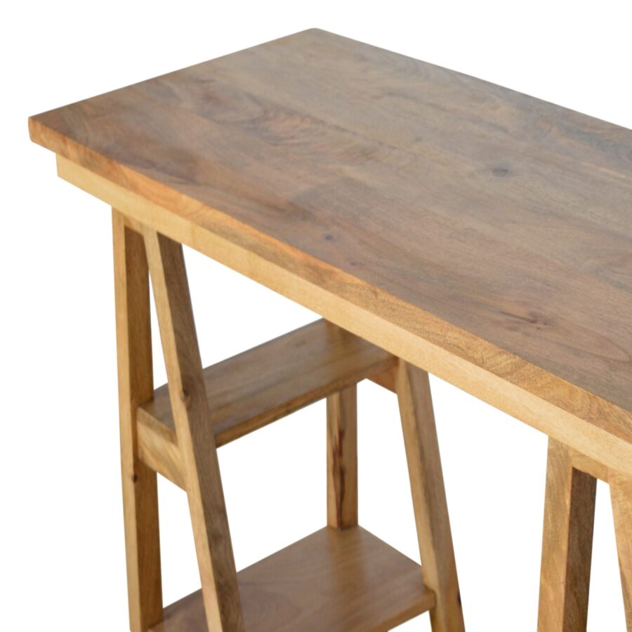 Trestle Retail Open Display Unit - Shady Oak and Ivory