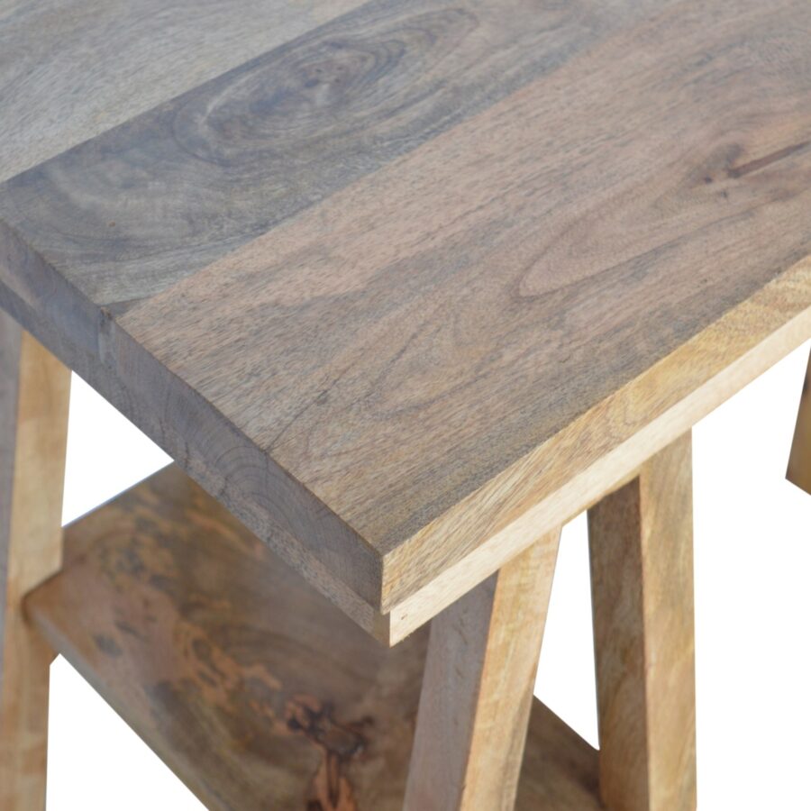 Trestle Retail Open Display Unit - Shady Oak and Ivory
