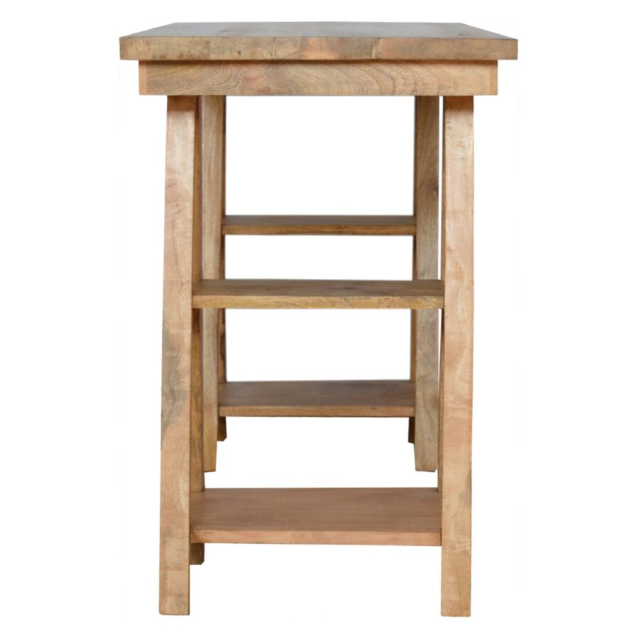 Trestle Retail Open Display Unit - Shady Oak and Ivory